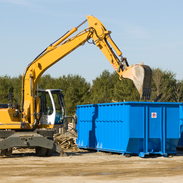 what size residential dumpster rentals are available in Tuscola Texas